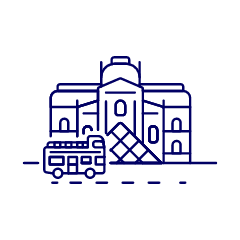 Louvre Museum Illustration from UX Line Set