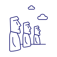 Moai Illustration from UX Line Set