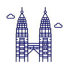 Petronas Twin Towers Illustration from UX Line Set