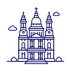 Saint PAUL Cathedral Illustration from UX Line Set