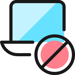 Laptop Disable Icon from Ultimate Colors Set