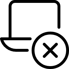 Laptop Remove Icon from Ultimate Light Set