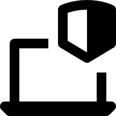 Laptop Shield Icon from Nova Line Set