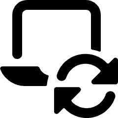 Laptop Sync Icon from Ultimate Bold Set