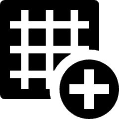 Grid Add Icon from Nova Solid Set