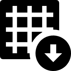 Grid Download Icon from Nova Solid Set