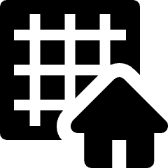Grid Home Icon from Nova Solid Set