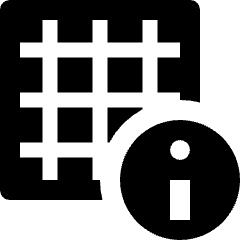 Grid Information Icon from Nova Solid Set