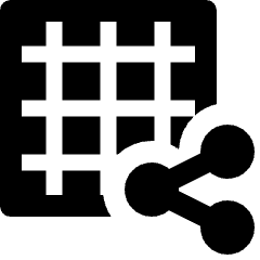 Grid Share Icon from Nova Solid Set
