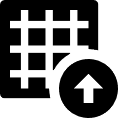 Grid Upload Icon from Nova Solid Set