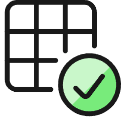 Layers Grid Check Icon from Ultimate Colors Set