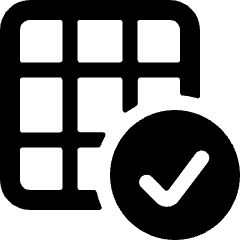 Layers Grid Check Icon from Ultimate Bold Set