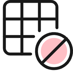 Layers Grid Disable Icon from Ultimate Colors Set