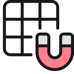 Layers Grid Magnet Icon from Ultimate Colors Set