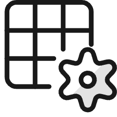 Layers Grid Settings Icon from Ultimate Colors Set