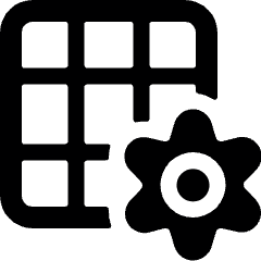 Layers Grid Settings Icon from Ultimate Bold Set