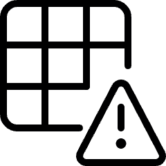 Layers Grid Warning Icon from Ultimate Light Set