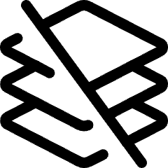 Layers Off Icon from Ultimate Regular Set