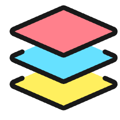 Layers Stacked 1 Icon from Ultimate Colors Set