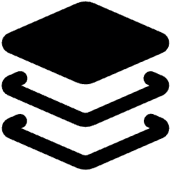 Layers Stacked 1 Icon from Ultimate Bold Set