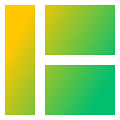 Layout Window 1 Icon from Sharp Gradient Set