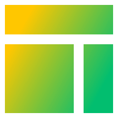 Layout Window 5 Icon from Sharp Gradient Set