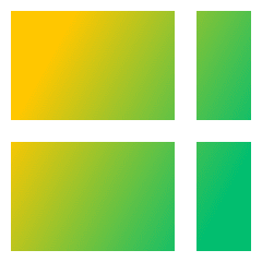 Layout Window 53 Icon from Sharp Gradient Set