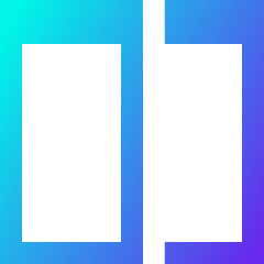 Split Horizontal Icon from Sharp Gradient Set