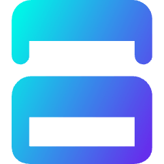 Split Vertical Icon from Core Gradient Set