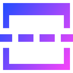 Split Window Icon from Sharp Gradient Set