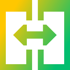 View Side By Side Icon from Sharp Gradient Set