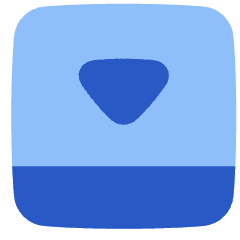 Bar Bottom Panel Close Icon from Plump Flat Set