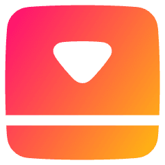 Bar Bottom Panel Close Icon from Plump Gradient Set