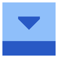 Bar Bottom Panel Close Icon from Sharp Flat Set