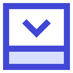 Bar Bottom Panel Close Icon from Sharp Duo Set