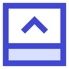 Bar Bottom Panel Open Icon from Sharp Duo Set