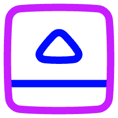 Bar Bottom Panel Open Icon from Plump Neon Set