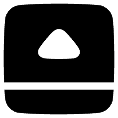 Bar Bottom Panel Open Icon from Plump Solid Set