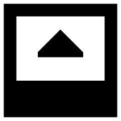 Bar Bottom Panel Open Icon from Sharp Remix Set