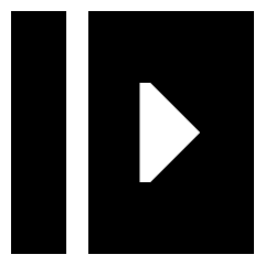 Bar Sidebar Left Panel Open Icon from Sharp Solid Set