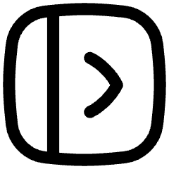 Bar Sidebar Left Panel Open Icon from Flex Line Set