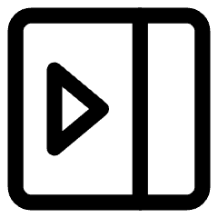 Bar Sidebar Left Panel Open Icon from Core Line Set