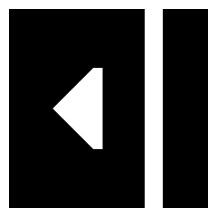 Bar Sidebar Right Panel Open Icon from Sharp Solid Set