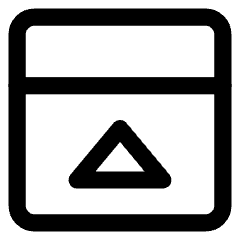 Bar Top Panel Close Icon from Core Line Set