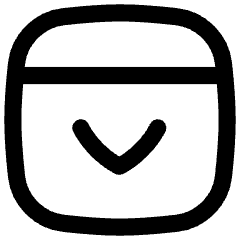 Bar Top Panel Open Icon from Flex Line Set