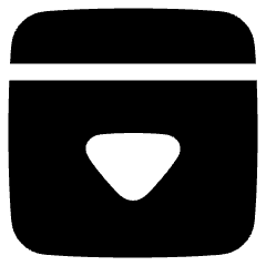 Bar Top Panel Open Icon from Plump Solid Set