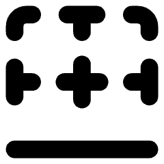 Border Bottom Icon from Core Solid Set