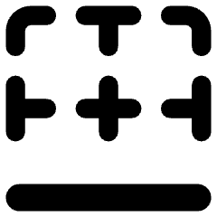 Border Bottom Icon from Core Remix Set