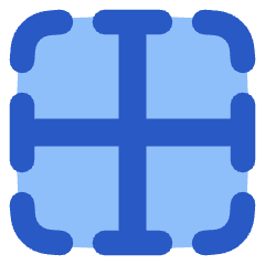 Border Center Icon from Plump Flat Set