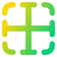 Border Center Icon from Plump Gradient Set